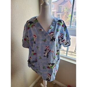 Tuxedo Cat Scrub - Size L - 19 W x 27L